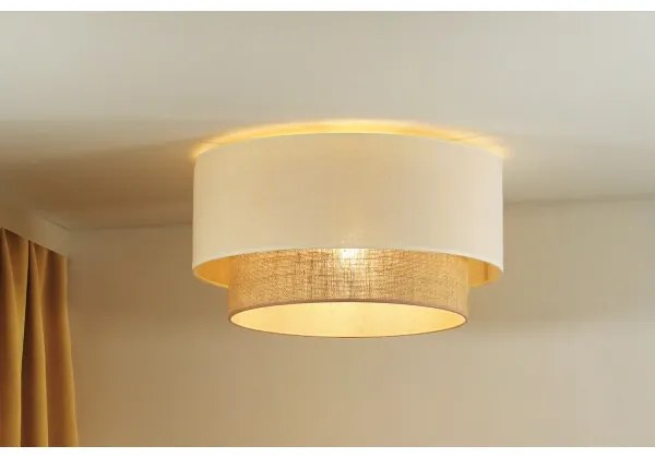 Duolla - Mennyezeti lámpa BOHO 1xE27/15W/230V á. 45 cm bézs/barna