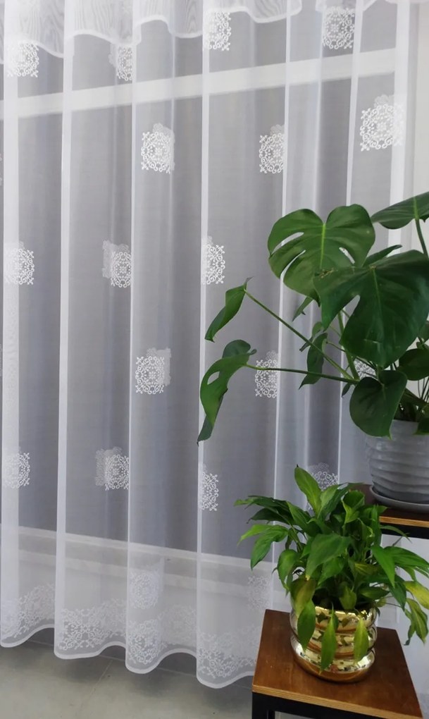 Mg Függöny 35756 Fehér 350x280cm készre varrt szalaggal M