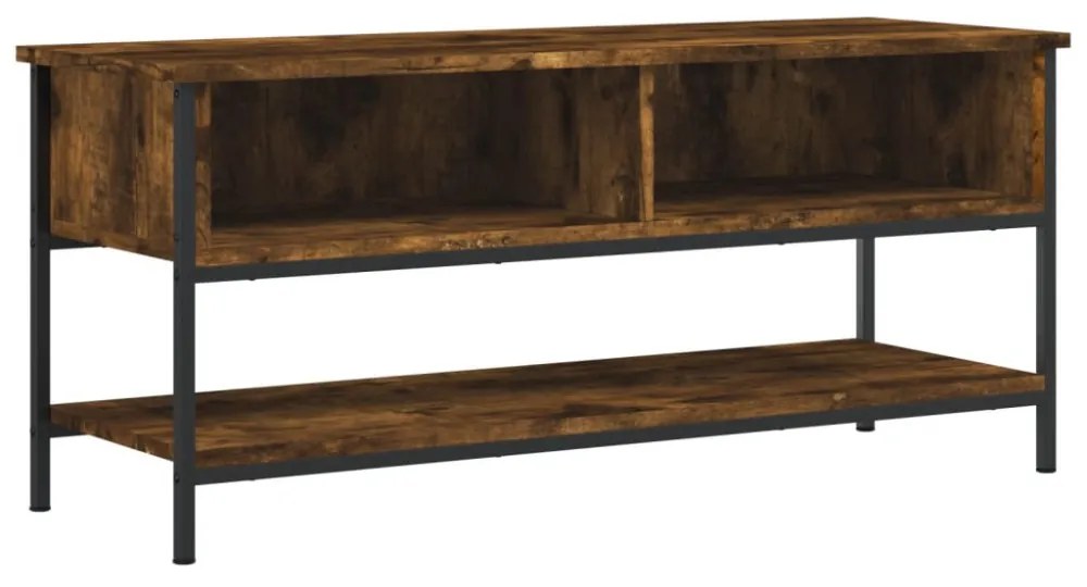 füstös tölgy színű szerelt fa TV-szekrény 100 x 35 x 45 cm