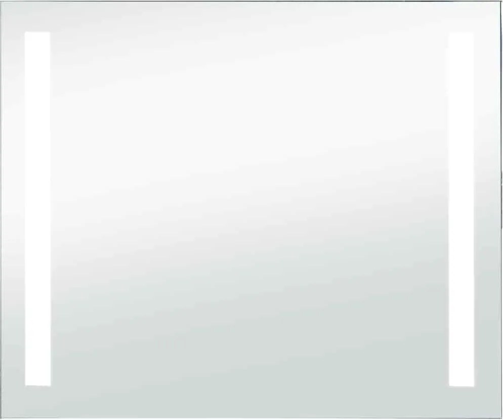 vidaXL LED-es fürdőszobai falitükör 80 x 60 cm
