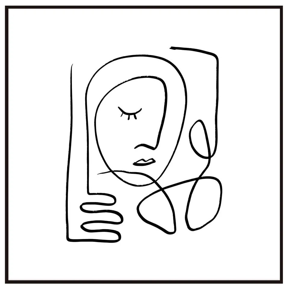 Kép 50x50 cm Linear Face – Styler