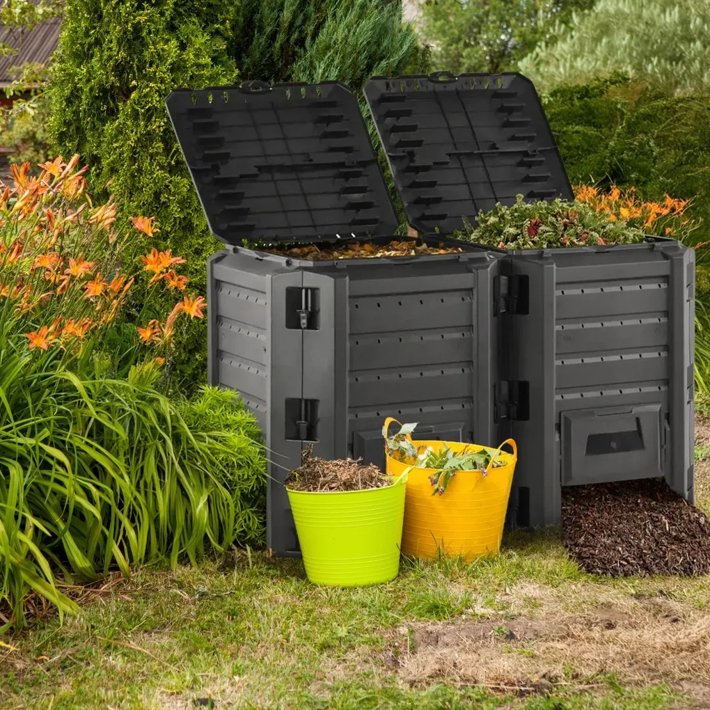 Kerti komposztáló - Compogreen 800 l, fekete Prosperplast