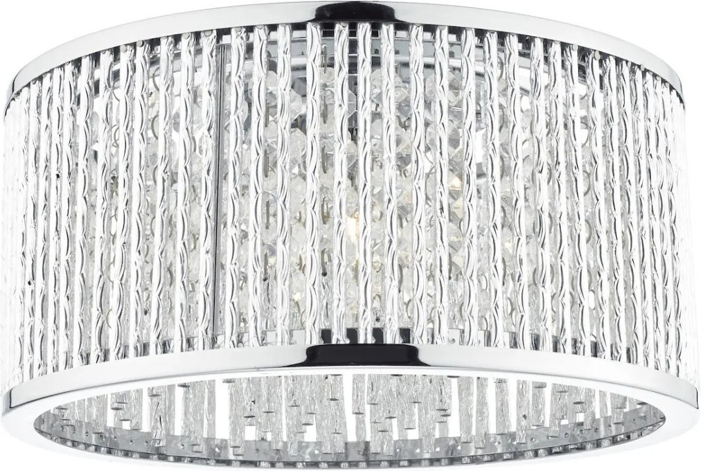 DAR LIGHTING NAN5368 NANTES Glamour Mennyezeti Lámpa Csiszolt Króm G9 IP20