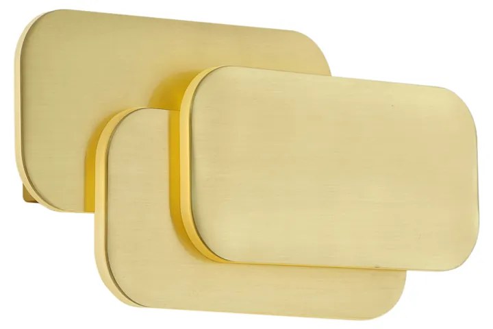 Modern fali lámpa sárgaréz LED-del, 3 fokozatban dimmelhető - Dias