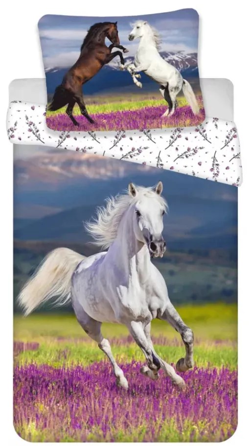 Lovas White Meadow ágyneműhuzat 140×200cm, 70×90 cm