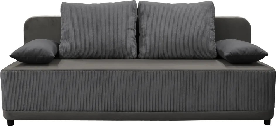 Kihúzható heverő, szürke, SENTY