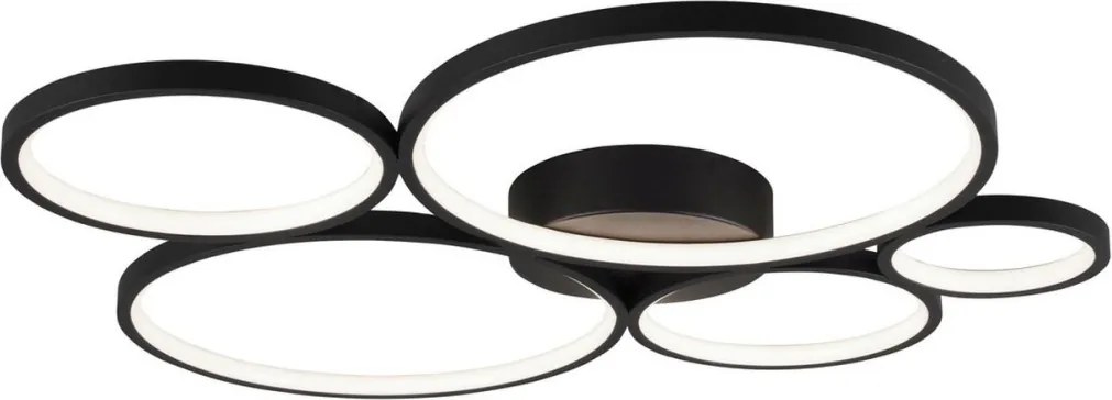 TRIO 622610532 RONDO Modern LED Mennyezeti Lámpa Fekete LED IP20
