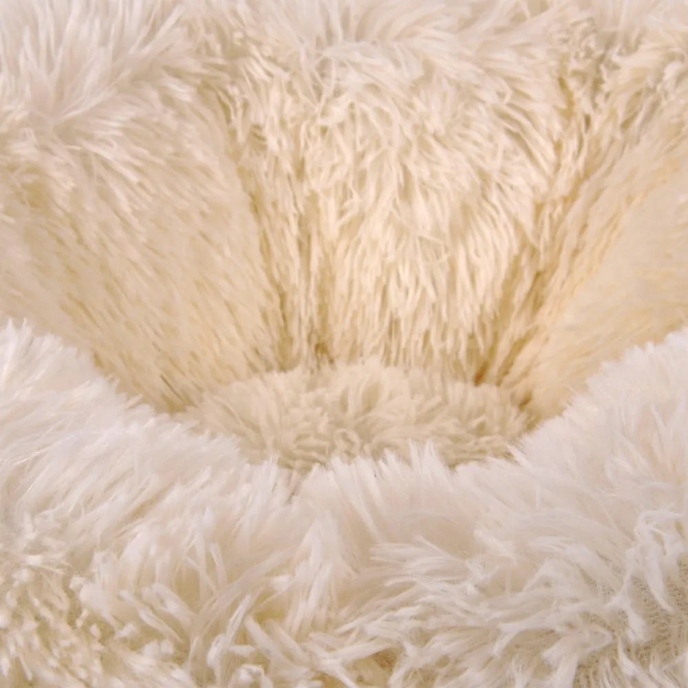 Krémszínű fekhely kutyáknak ø 95 cm – Love Story