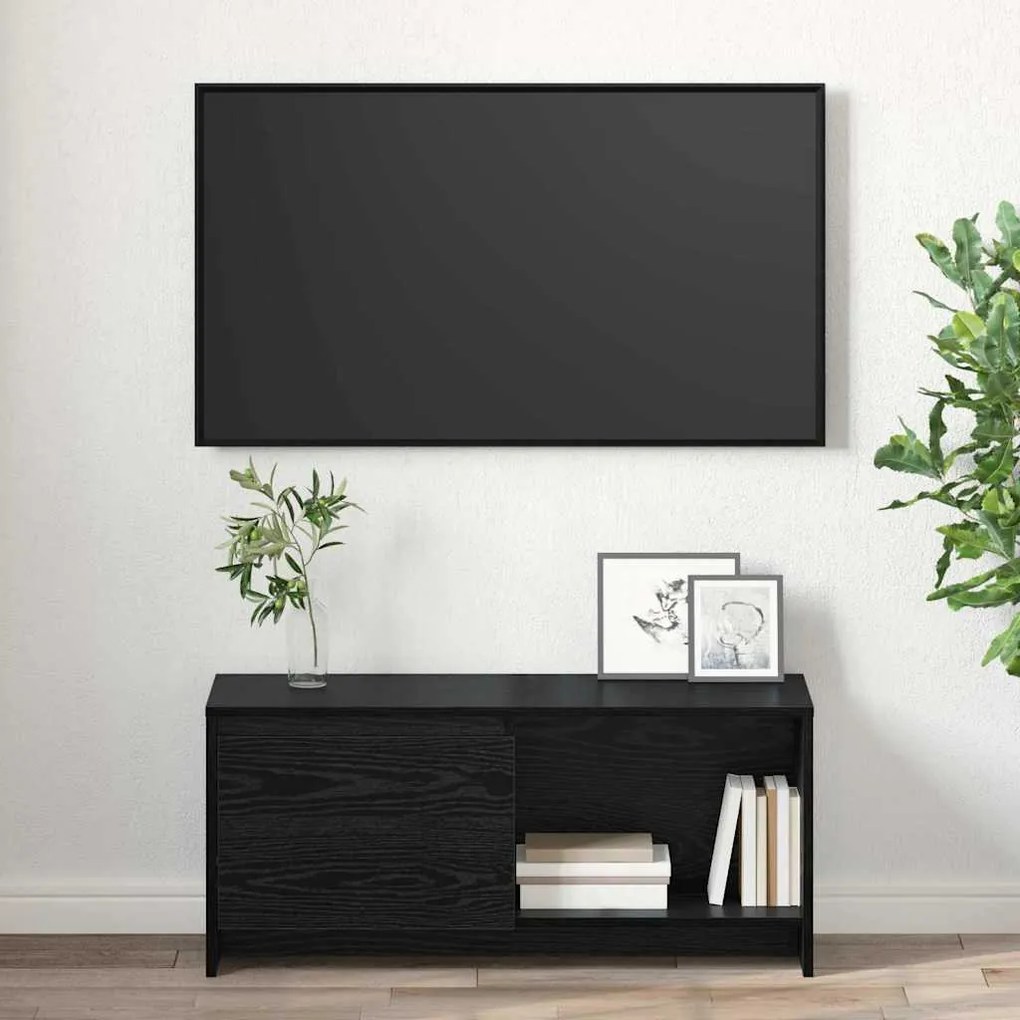 TV állvány Musta tammi 90 x 35 x 40 cm Faanyag