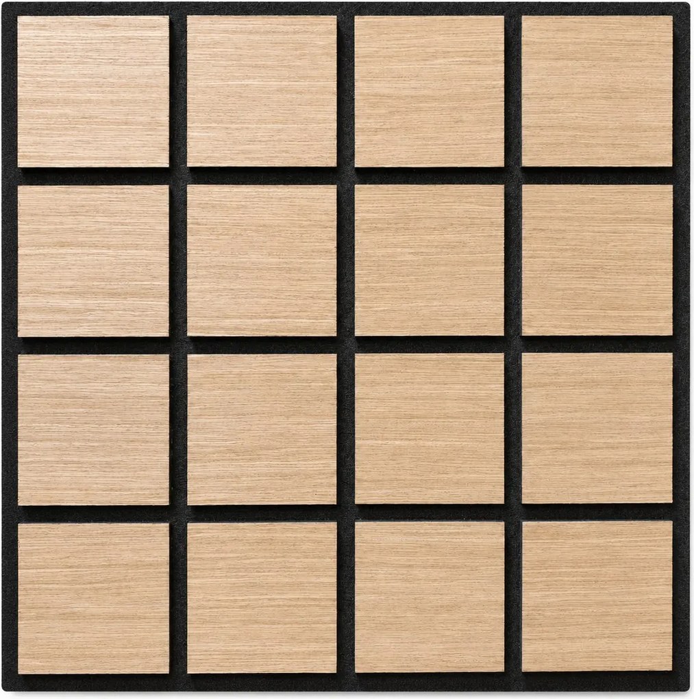 Freja Fa kockás akusztikus falipanel 60x60x1,8cm - világos tölgy - világos tölgy