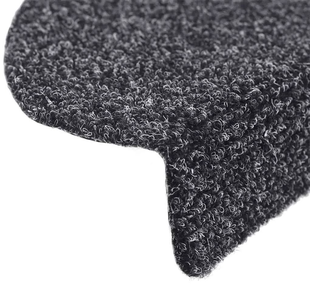 30 db sötétszürke öntapadó lépcsőszőnyeg 56 x 17 x 3 cm