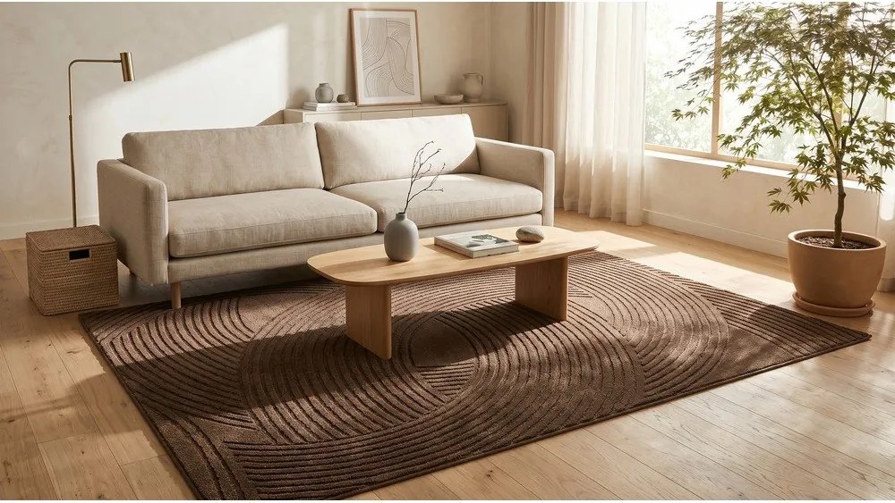 Barna szőnyeg 160x230 cm Zephyr – ESTE