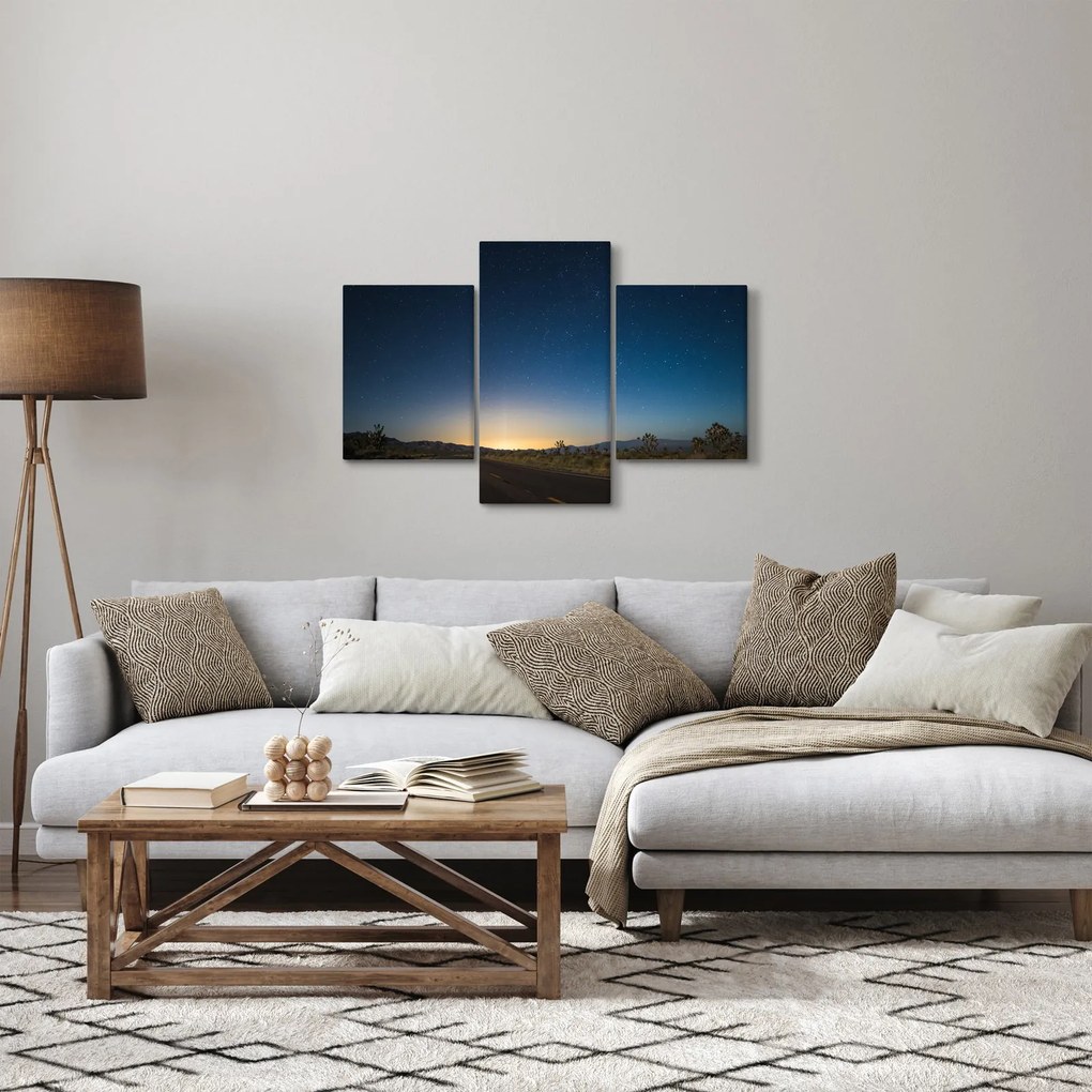 Kép - Éjszaki ég az út felett (90x60 cm)