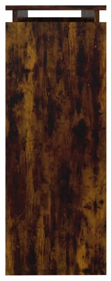 füstös tölgy színű szerelt fa tálalóasztal 102 x 30 x 80 cm