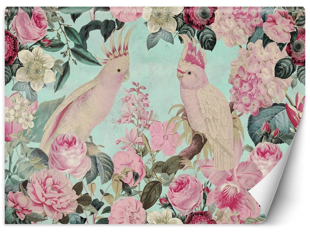 Gario Fotótapéta Rózsaszín papagájok - Andrea Haase Anyag: Vlies, Méret: 350 x 245 cm