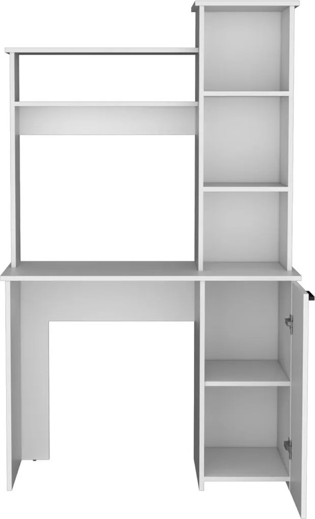 Polcos íróasztal tárolóval 98,5x45,3x162,5cm barna FUR1233-2