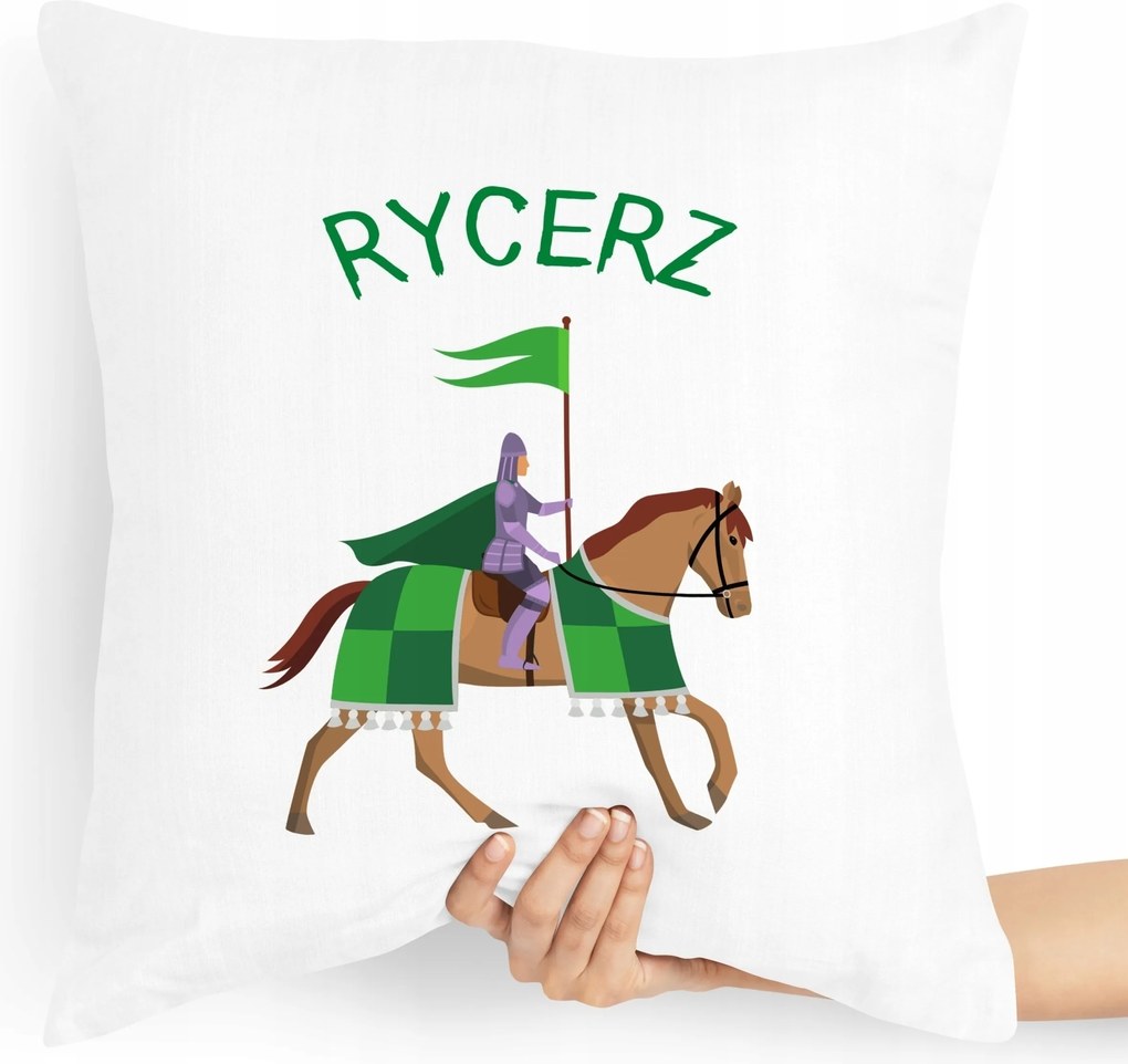 Ajándék Párna Gyerekeknek Fiú Szuper Lovag nyomott mintával