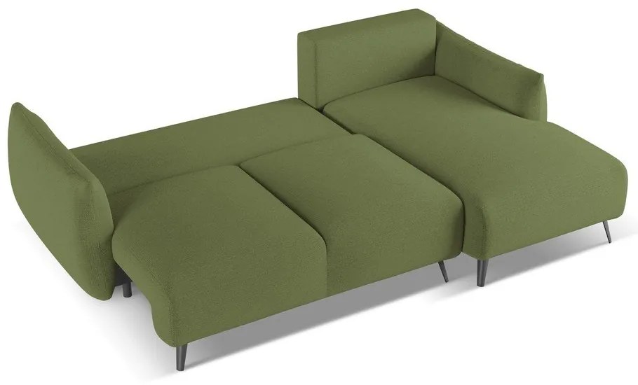 Zöld sarokkanapé (jobb oldali) Malie – Makamii