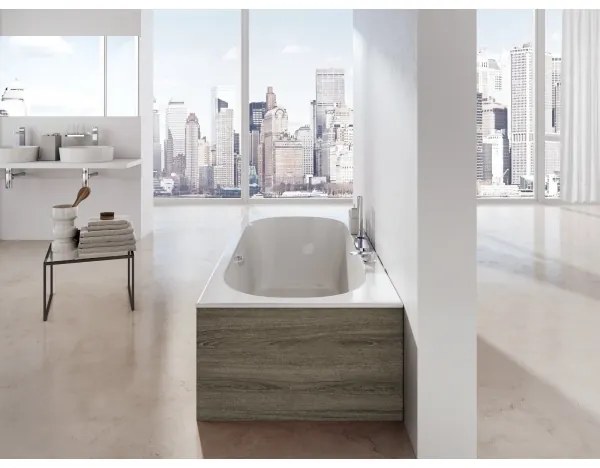 Ravak C921300000 - Fürdőkád CITY SLIM 180x80 cm akril/fehér