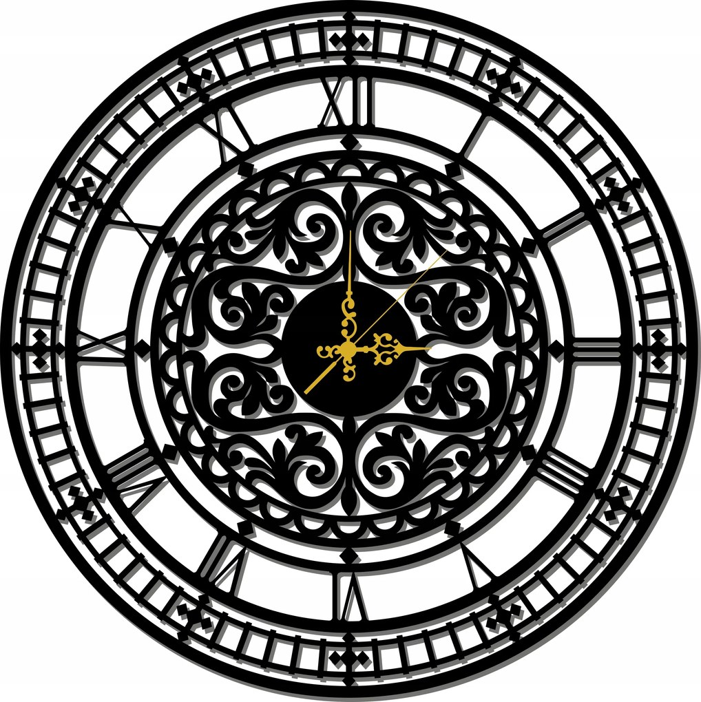 Áttört Retro Falióra 50CM L! 17 Színben!