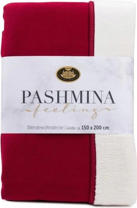 Pashmina Feeling takaró -uni-, 150 x 200, kármin