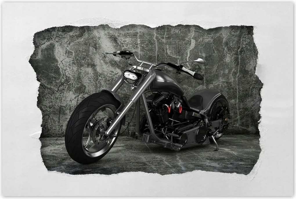 Poszterek 90x60 Klasszikus chopper motor