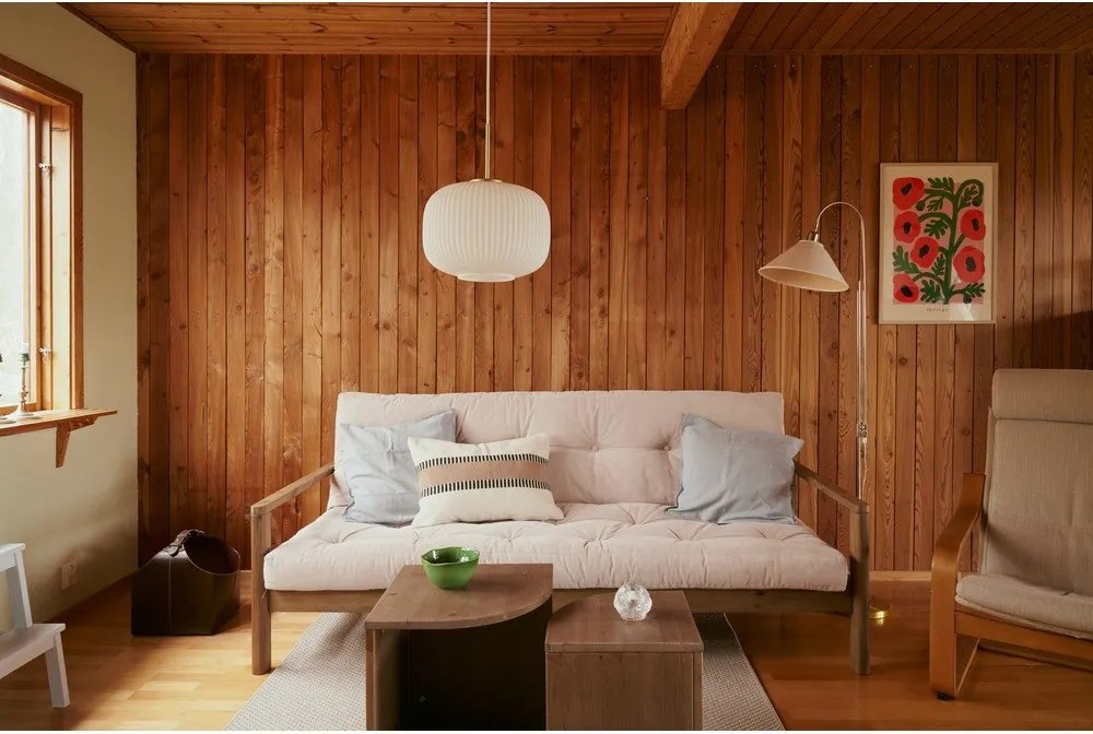 Sárga kinyitható kanapé 205 cm Knob – Karup Design