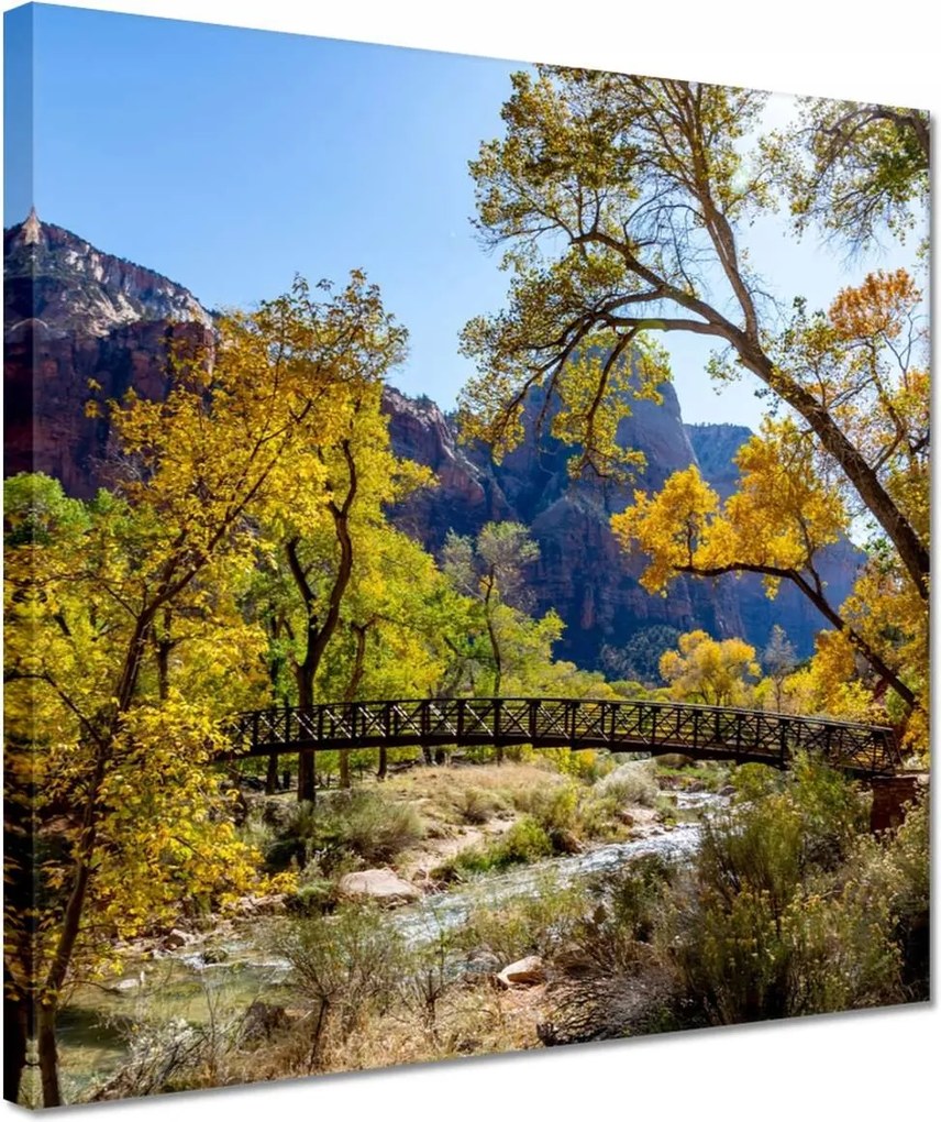 Festmények 30x30 Híd Építészet Tájkép