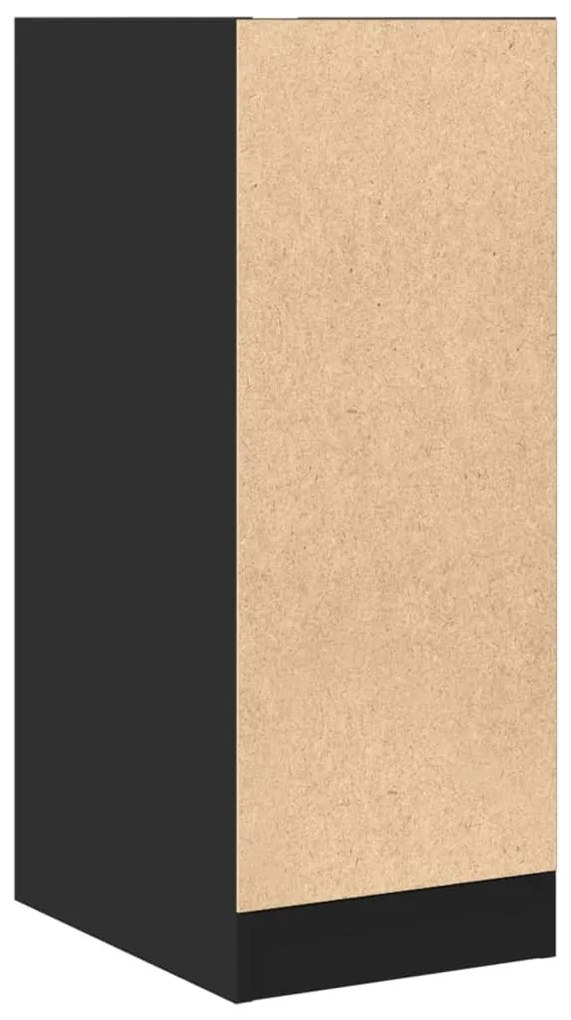 fekete szerelt fa patikaszekrény 30 x 41 x 77,5 cm
