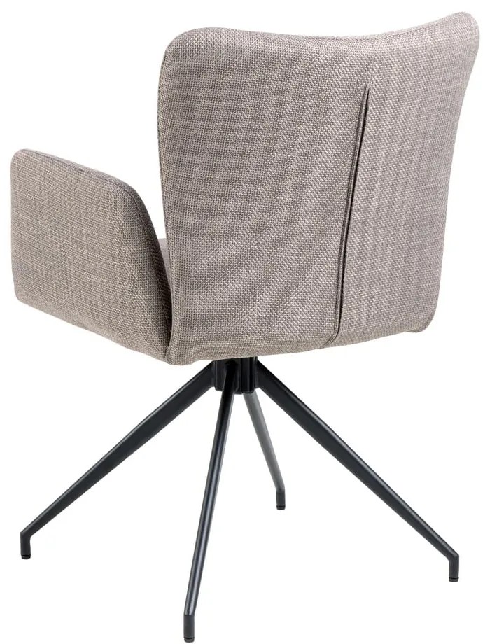 Szürke kárpitozott étkezőfotel szett 2 db-os Laura – Actona