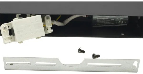 LED Kültéri fali lámpa 2xLED/4W/230V IP54 30 cm fekete