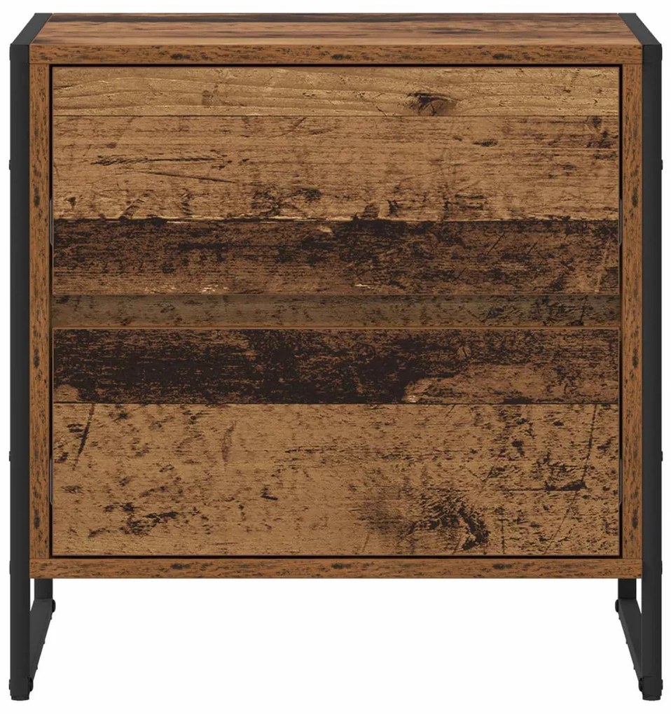 Éjjeli asztal fiókkal Öreg fa 50 x 39.5 x 50 cm Faanyag