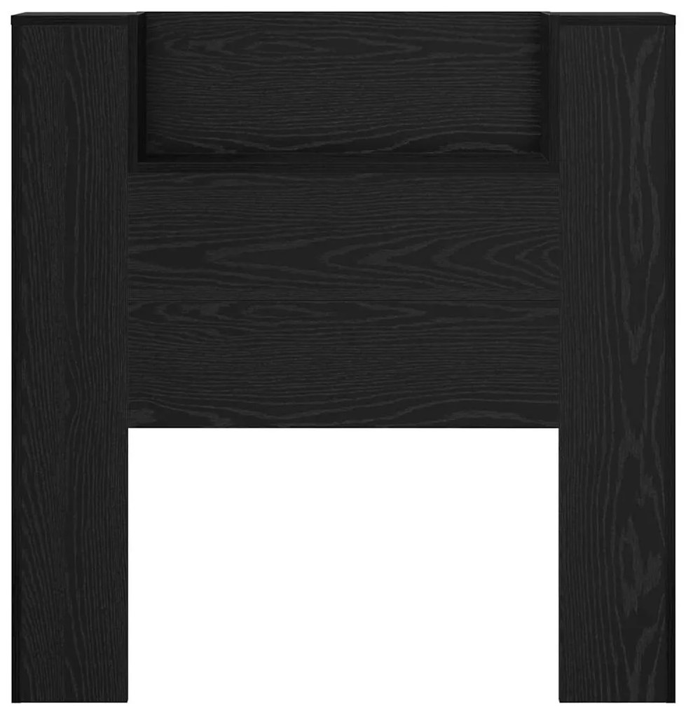 Fejtámla polcokkal Fekete tölgy 100 x 15 x 103,5 cm Faanyag
