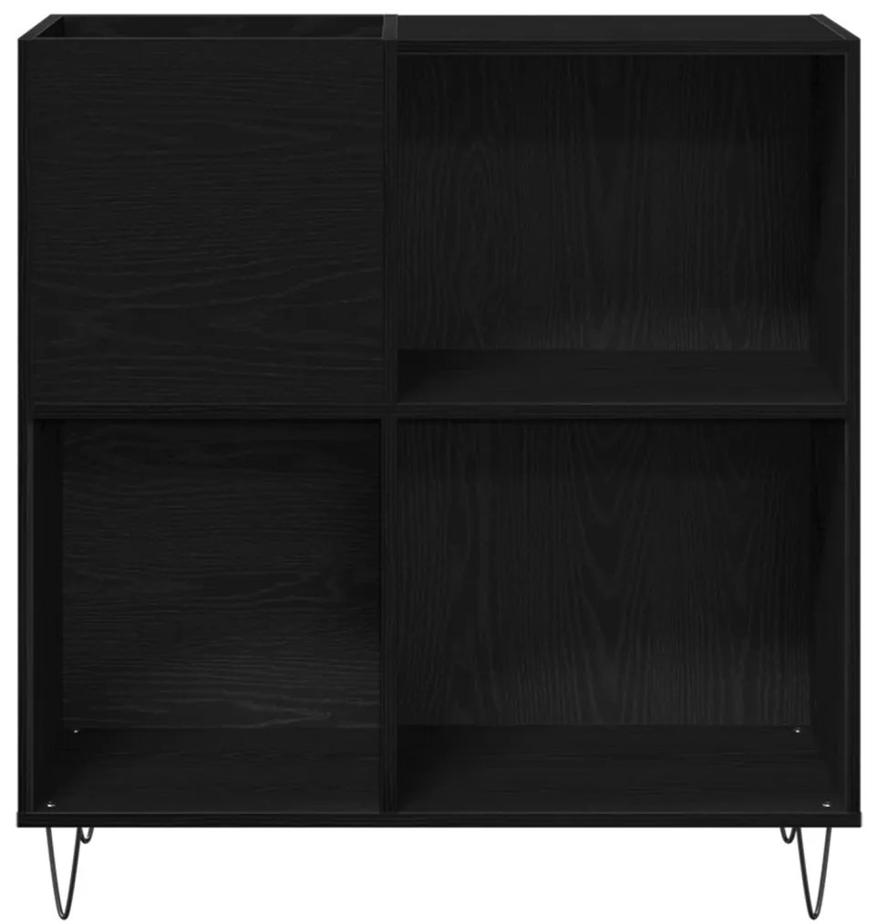Rekord Szekrény Fekete Tölgy 84,5x38x90 cm Rétegelt Fa