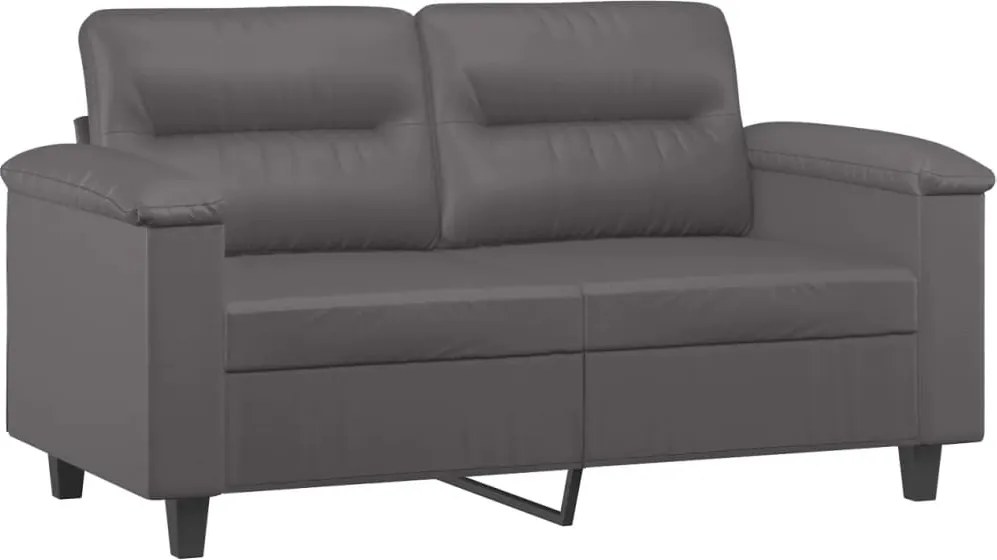 vidaXL 2 személyes szürke műbőr kanapé 120 cm