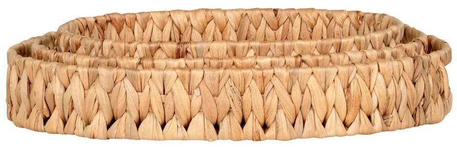 Estoril fonott tálcák, vízi jácint, natúr, 3 db-os szett