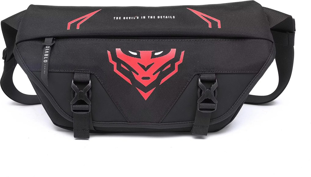 Diablo Bum Bag nagyméretű övtáska: fekete