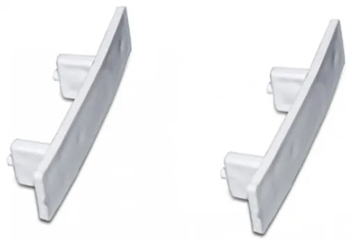 2 db kétsoros végzáró elem mennyezeti sínes karnishoz