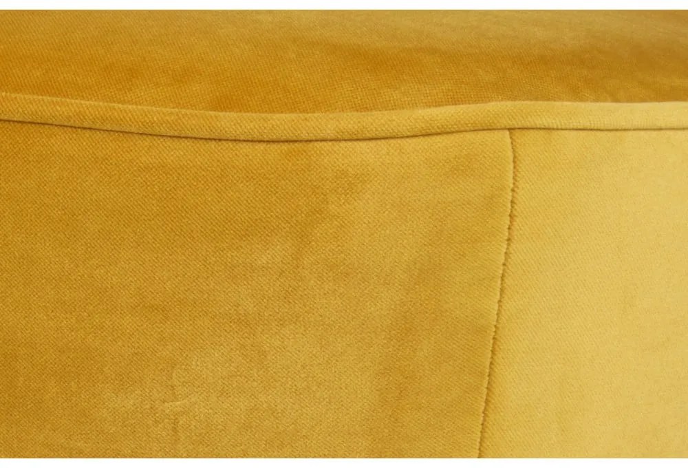 Sara High mustársárga puff - WOOOD