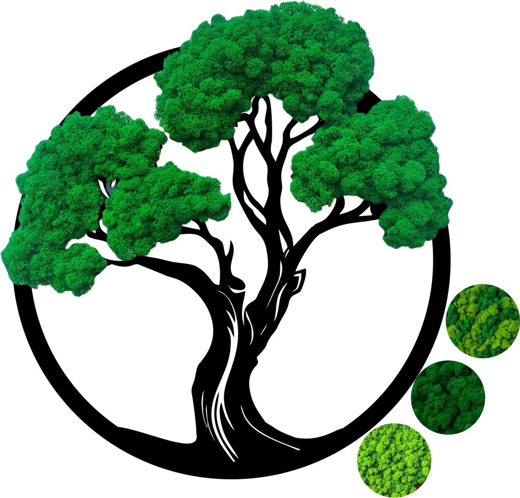 Fa mohával 40cm Moha Fa Gyöngy Kép