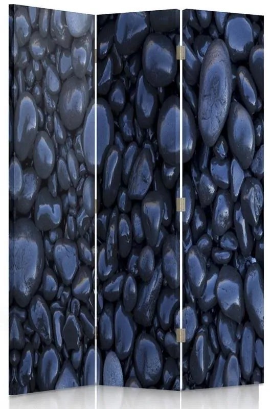 Gario Paraván Fekete kövek Méret: 145 x 170 cm, Kivitelezés: Forgó paraván 360°