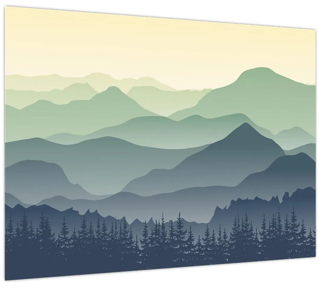 Kép - Forest Mountain (70x50 cm)