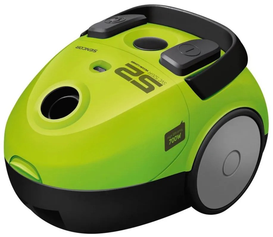 Sencor - Porzsákos porszívó 1,5 l 700W/230V zöld