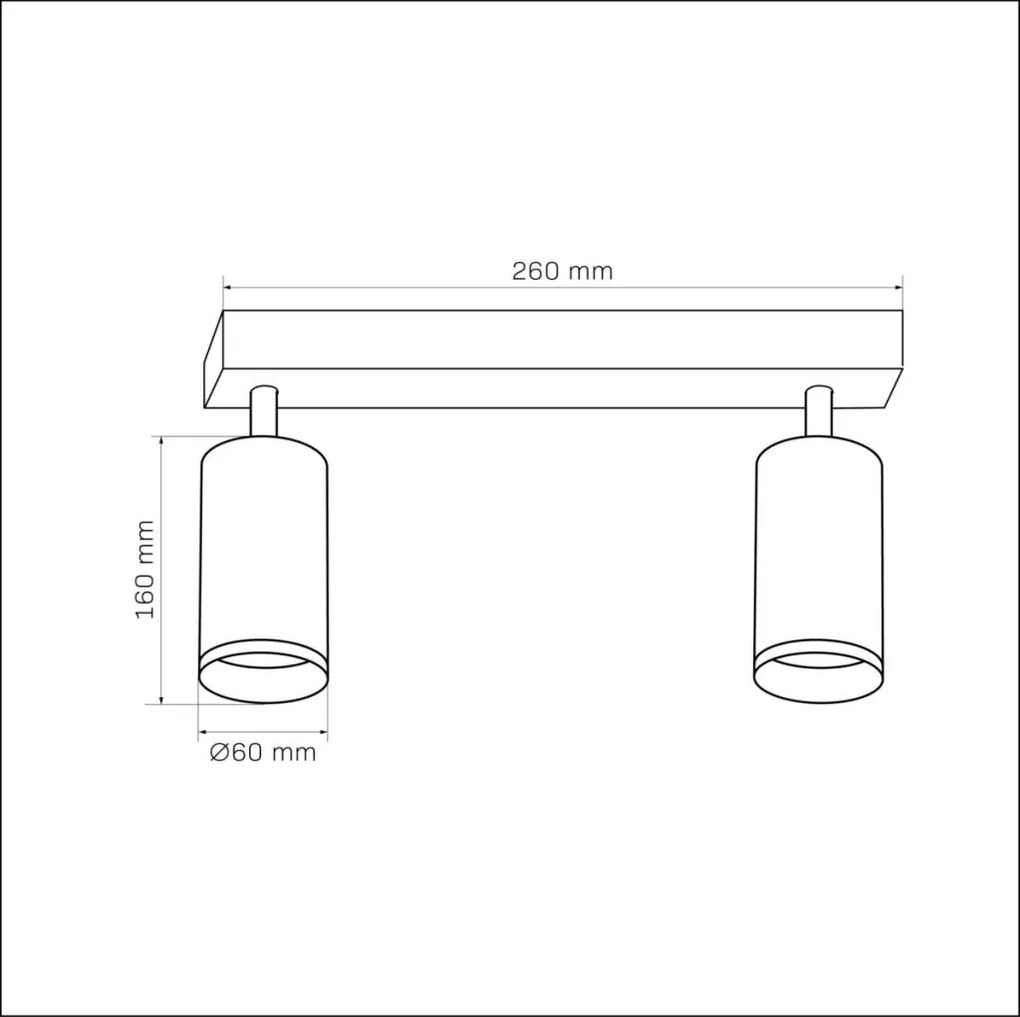 Polux LONDON 327758 Spotlámpa 2x10W/GU10 IP20