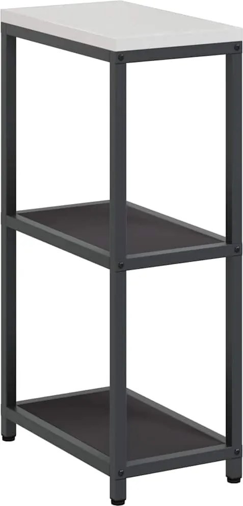 vidaXL Konyhai Tárolás polcokkal tárolóval Fekete 60 x 50 x 92 cm Acél