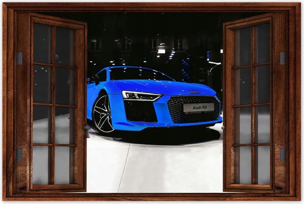 Poszterek 90x60 Kék Audi Audica R8