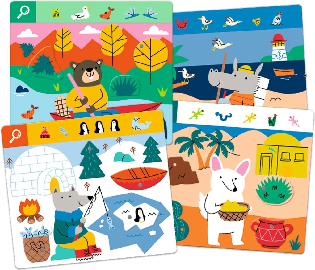 Fejlesztő játék, megfigyelés - Keress és pörgess, Kaland - Eduludo Obs Explore