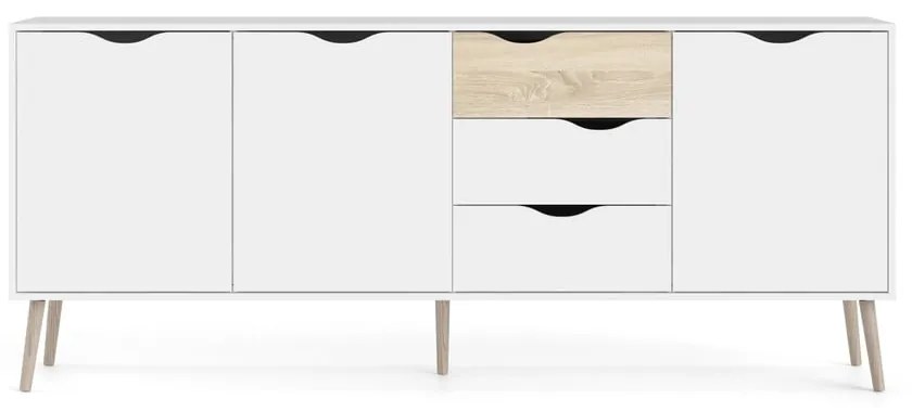 Fehér komód 196x82x39 cm Oslo – Tvilum
