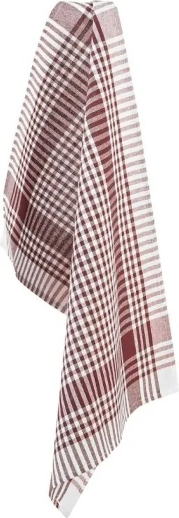 EMI bordó kockás konyharuha szett 3 db