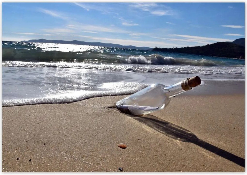 Poszterek 100x70 Dugós palack Térkép